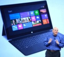 Steve Ballmer, ceo de Microsoft, en la presentación de Surface