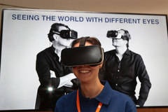 Linda Rath-Wiggings, directora de innovación de DW, presentó su ponencia: 'Realidad virtual: nuevas narrativas en otra dimensión'.