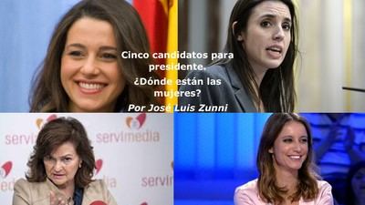 Cinco candidatos para presidente. ¿Dónde están las mujeres?