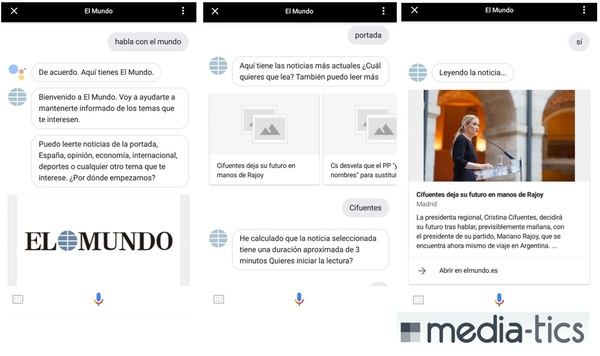 El Mundo y Google se unen para leerte las noticias