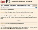 Financial Times lanza el servicio de noticias cortas fastFT