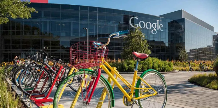 Las oficinas centrales de Google en Mountain View, California, Estados Unidos