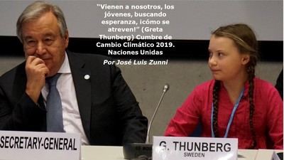 “Vienen a nosotros, los jóvenes, buscando esperanza, ¡cómo se atreven!” (Greta Thunberg)