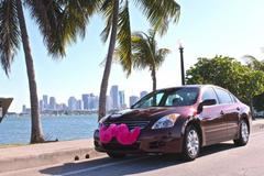 Los populares bigotes de los coches de Lyft en sus inicios.