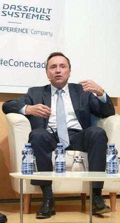 Olivier Leteurtre, durante su participación en la tribuna de Diálogo, en Madrid.