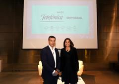 José Cerdán, CEO de Telefónica Business Solutions, y María Jesús Almazor, consejera delegada de Telefónica España.