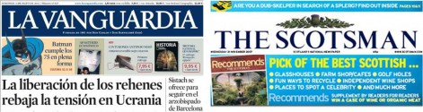 La prensa catalana se hunde...como la escocesa