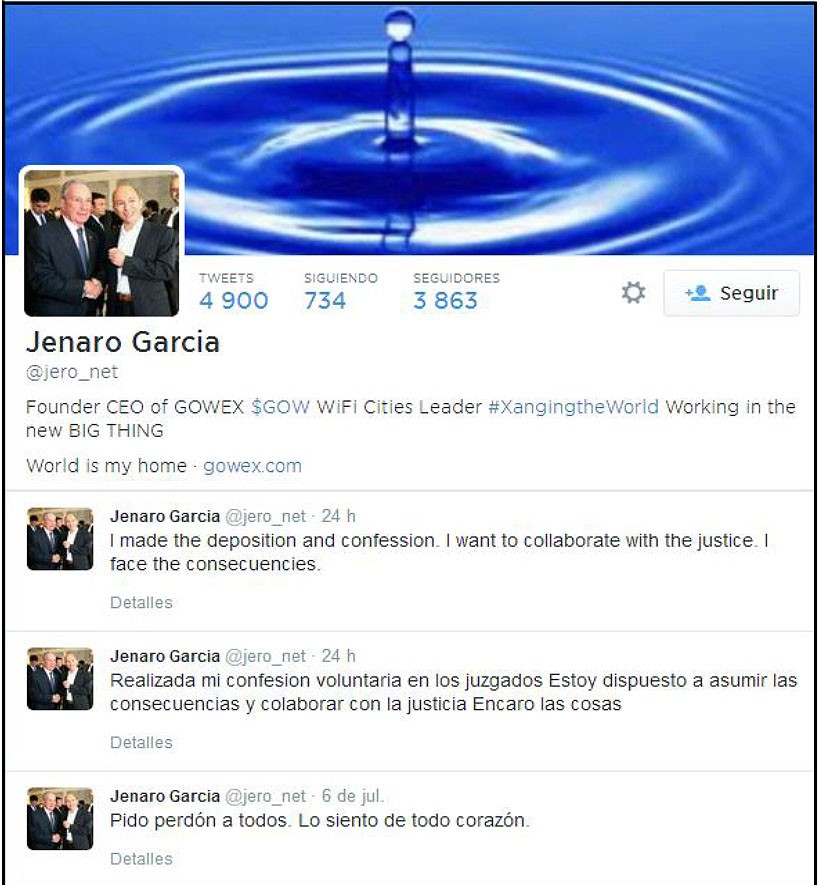 Jenaro Garcia (Gowex) asume culpabilidad