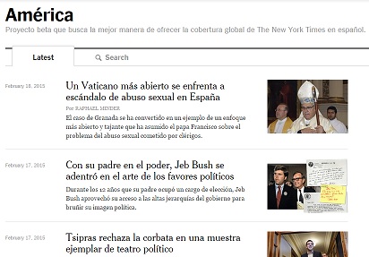 “The New York Times” apuesta por los contenidos en español