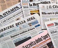 Coma profundo de la prensa en Italia