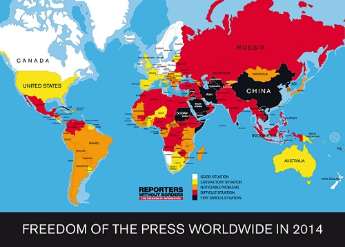 Los conflictos armados y la seguridad nacional amenazan la libertad de prensa