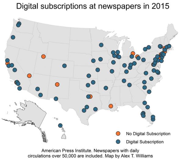 La prensa americana se pasa a la suscripción digital