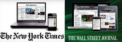 Distinto ritmo de crecimiento de suscriptores de ‘New York Times’ y ‘Wall Street Journal’