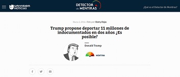 Univisión lanza el Detector de Mentiras de políticos 