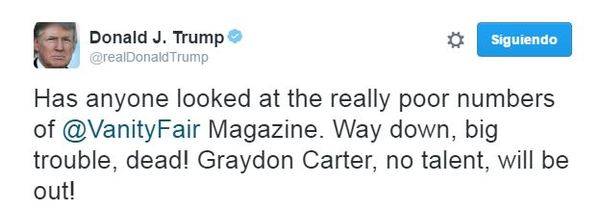 Trump dispara las suscripciones de ‘Vanity Fair’
