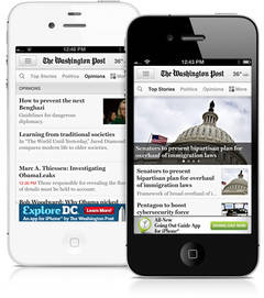 “The Washington Post” prueba una web móvil “veloz como un rayo”