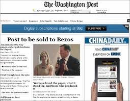 La prensa escrita, entre recelosa y esperanzada ante la era Bezos en el Washington Post